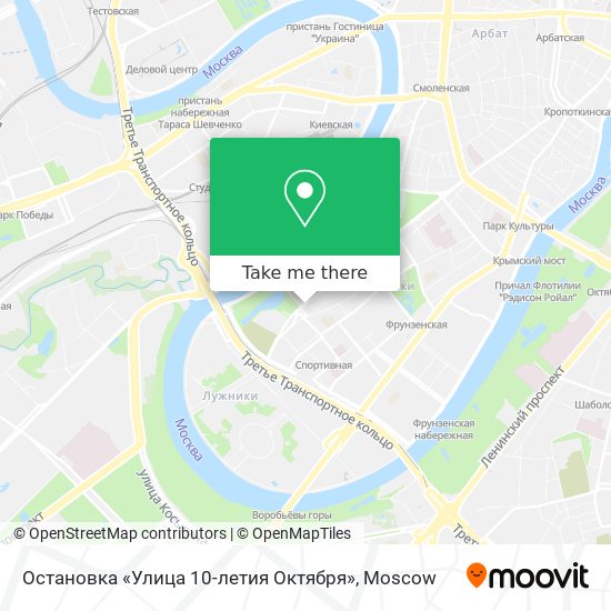 Остановка «Улица 10-летия Октября» map