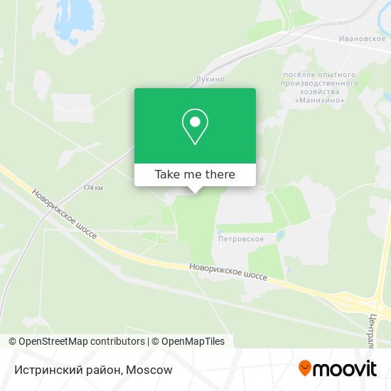 Истринский район map