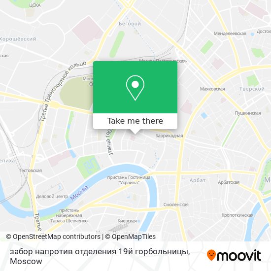 забор напротив отделения 19й горбольницы map