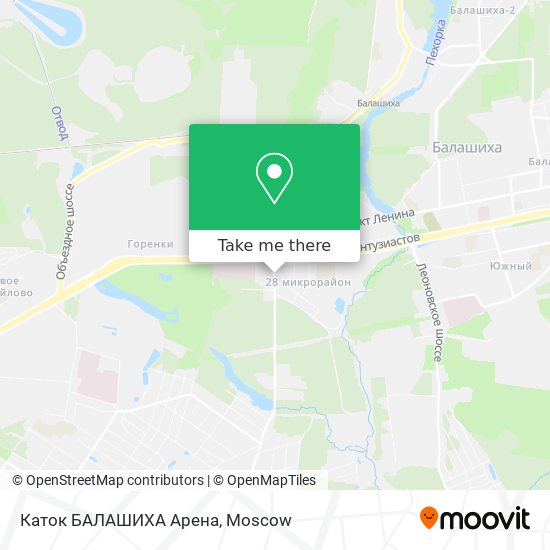 Каток БАЛАШИХА Арена map