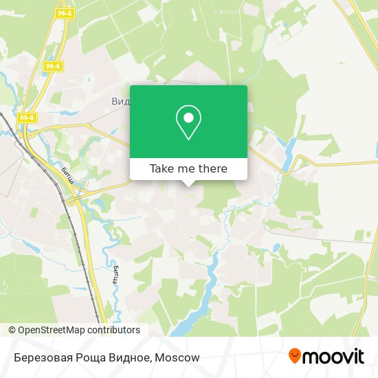 Березовая Роща Видное map