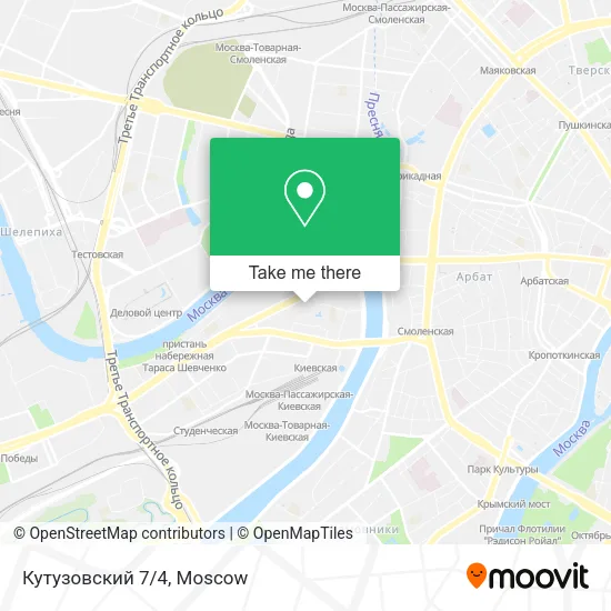 Кутузовский 7/4 map