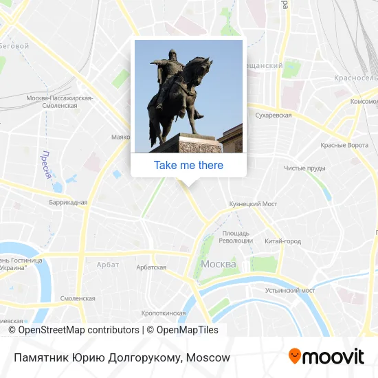 Памятник Юрию Долгорукому map