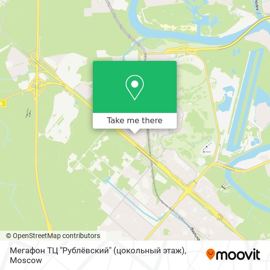 Мегафон ТЦ "Рублёвский" (цокольный этаж) map