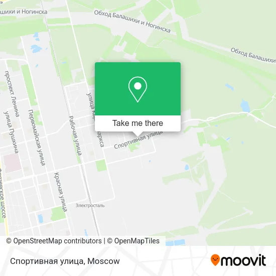 Спортивная улица map
