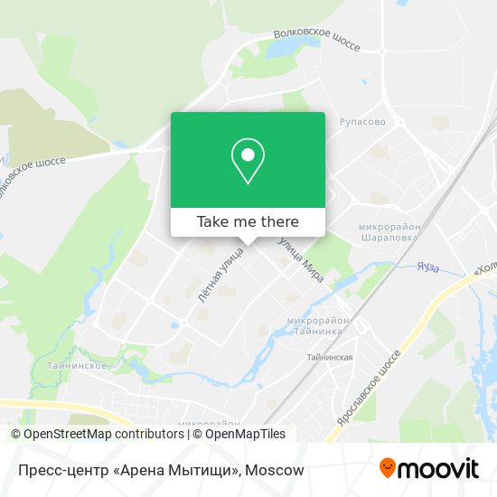 Пресс-центр «Арена Мытищи» map