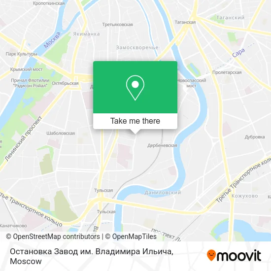 Остановка Завод им. Владимира Ильича map