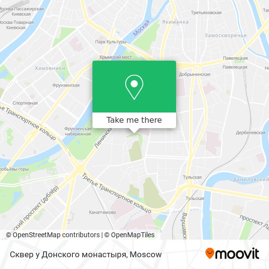 Сквер у Донского монастыря map