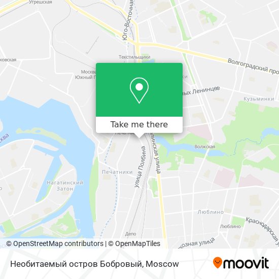 Необитаемый остров Бобровый map