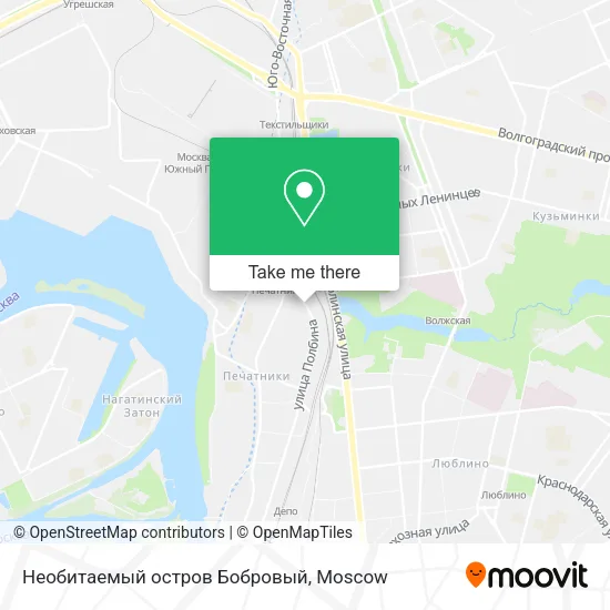 Необитаемый остров Бобровый map