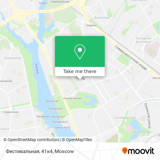 Фестивальная, 41к4 map