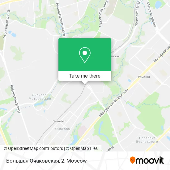 Большая Очаковская, 2 map