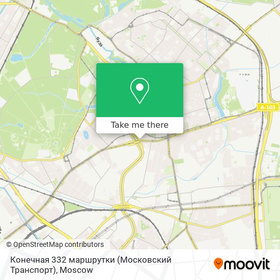 Конечная 332 маршрутки (Московский Транспорт) map