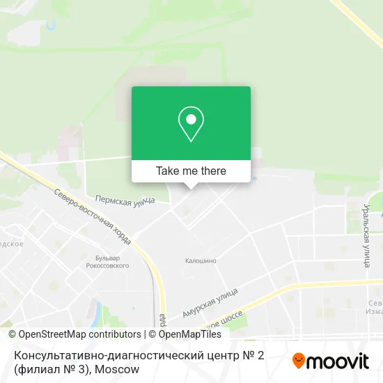 Консультативно-диагностический центр № 2 (филиал № 3) map