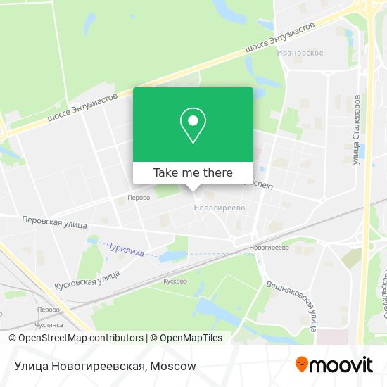 Улица Новогиреевская map