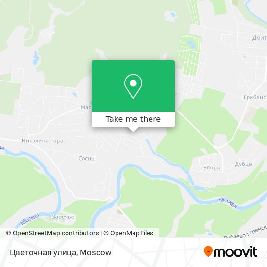 Цветочная улица map