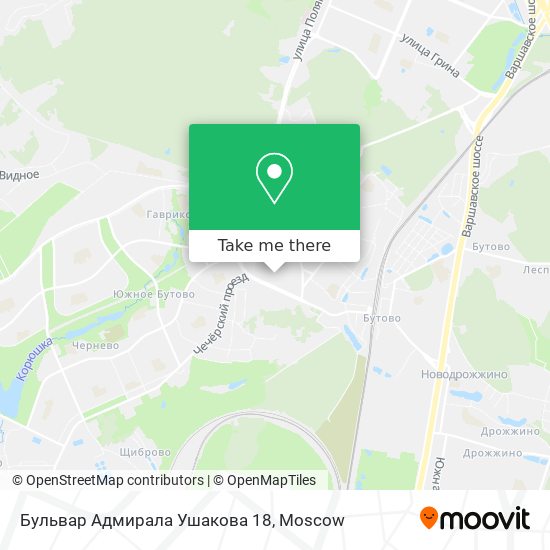 Бульвар Адмирала Ушакова 18 map