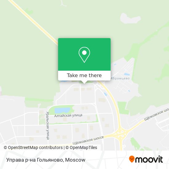 Управа р-на Гольяново map