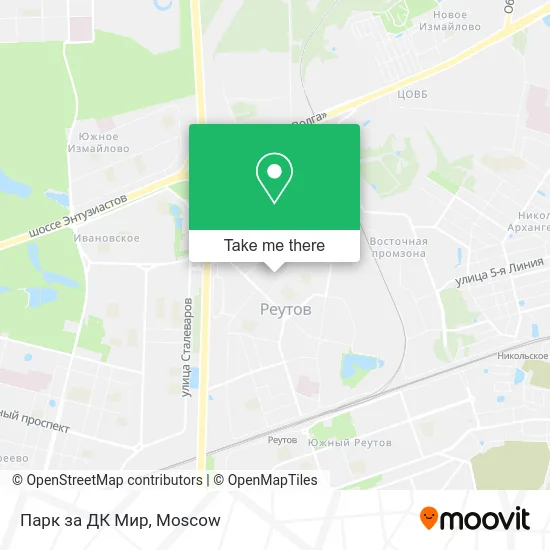 Парк за ДК Мир map