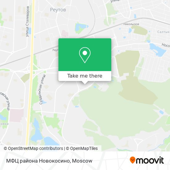 МФЦ района Новокосино map