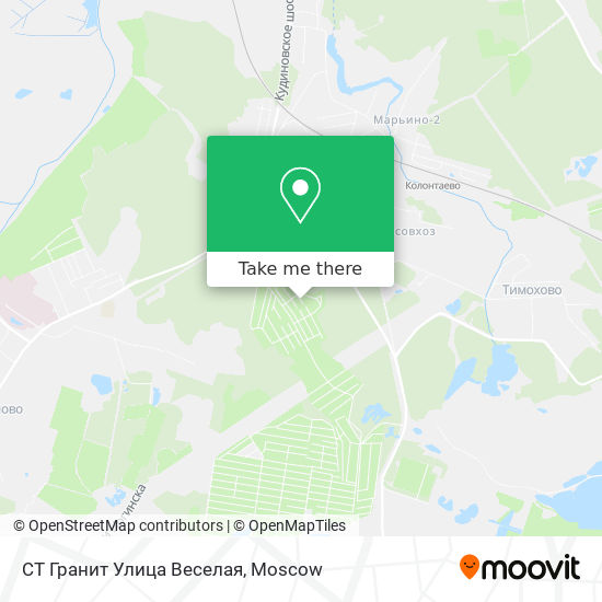 СТ Гранит Улица Веселая map