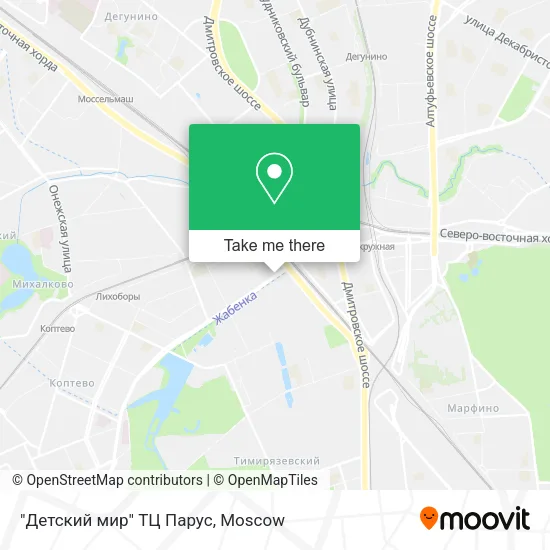 "Детский мир" ТЦ Парус map