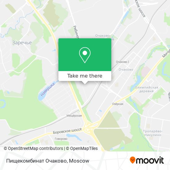 Пищекомбинат Очаково map