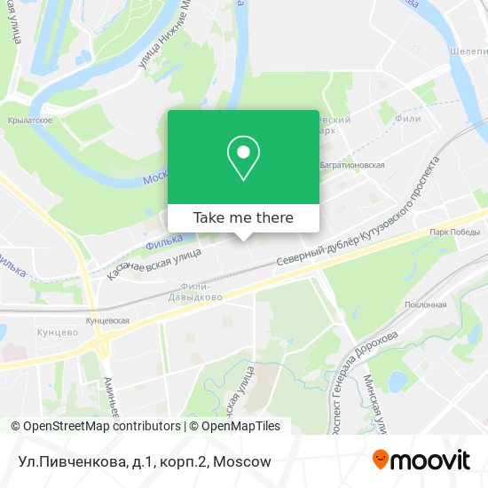 Ул.Пивченкова, д.1, корп.2 map