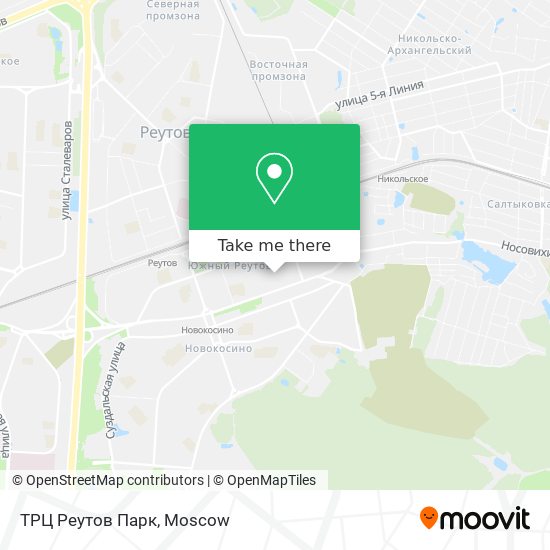 ТРЦ Реутов Парк map