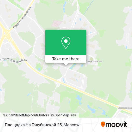 Площадка На Голубинской 25 map