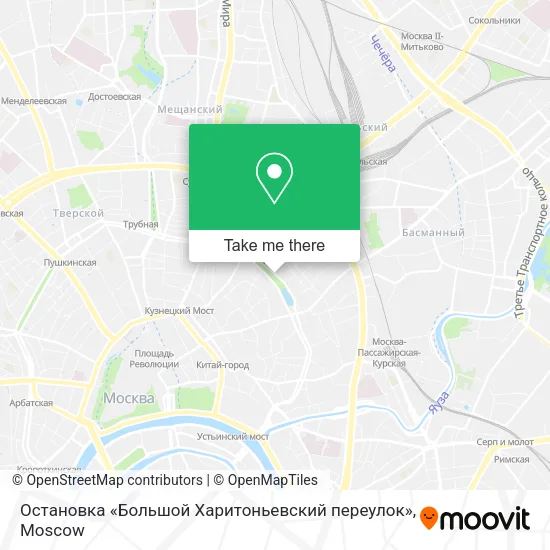 Остановка «Большой Харитоньевский переулок» map