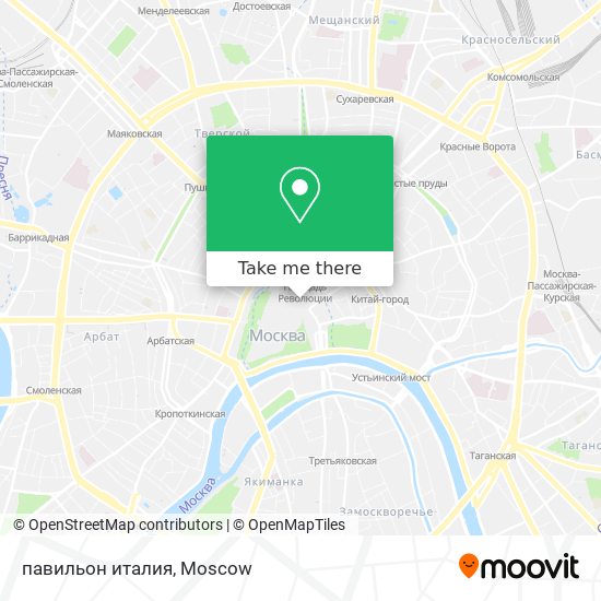 павильон италия map