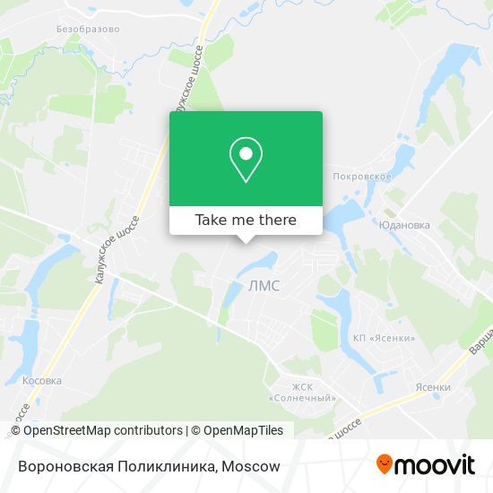 Вороновская Поликлиника map