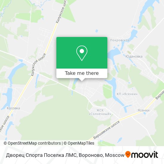Дворец Спорта Поселка ЛМС, Вороново map
