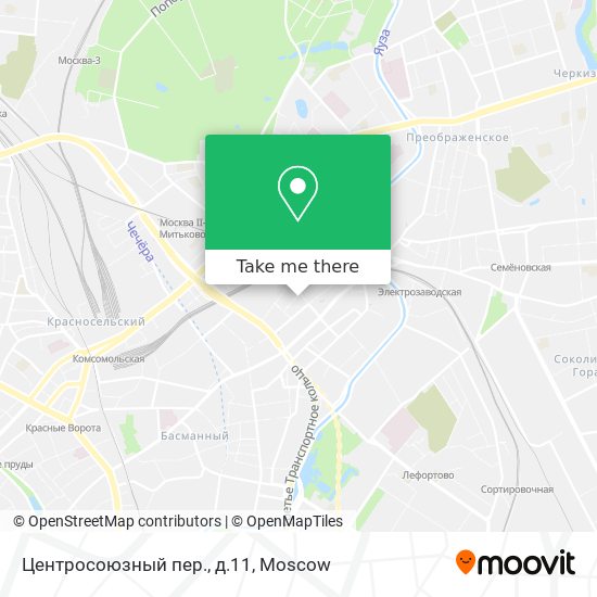 Центросоюзный пер., д.11 map