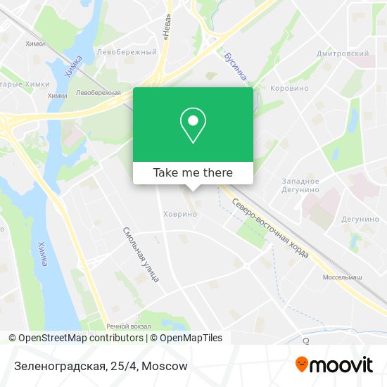 Зеленоградская, 25/4 map