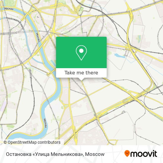 Остановка «Улица Мельникова» map