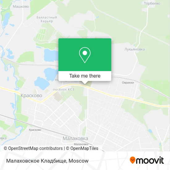 Малаховское Кладбище map