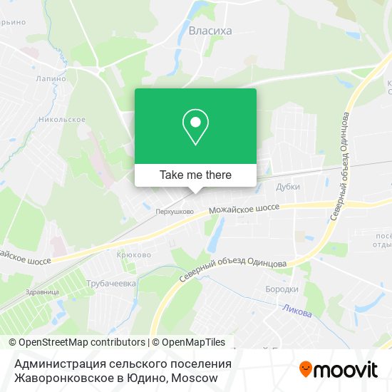 Администрация сельского поселения Жаворонковское в Юдино map