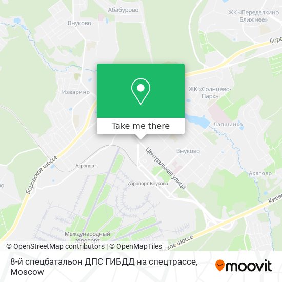 8-й спецбатальон ДПС ГИБДД на спецтрассе map