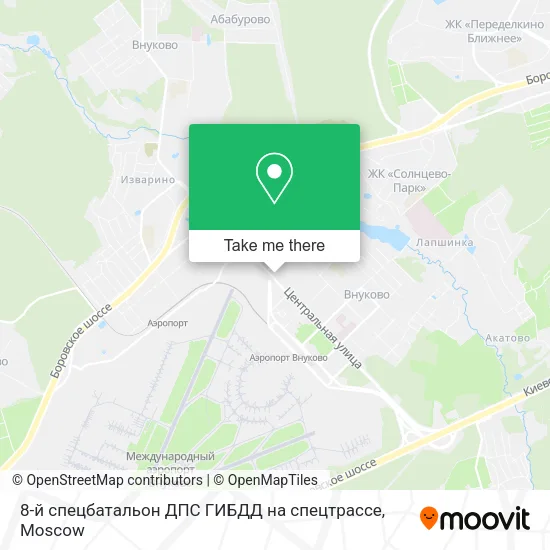 8-й спецбатальон ДПС ГИБДД на спецтрассе map