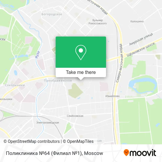 Поликлиника №64 (Филиал №1) map