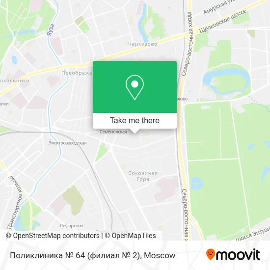 Поликлиника № 64 (филиал № 2) map