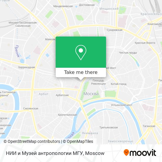 НИИ и Музей антропологии МГУ map