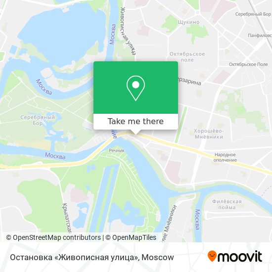 Остановка «Живописная улица» map