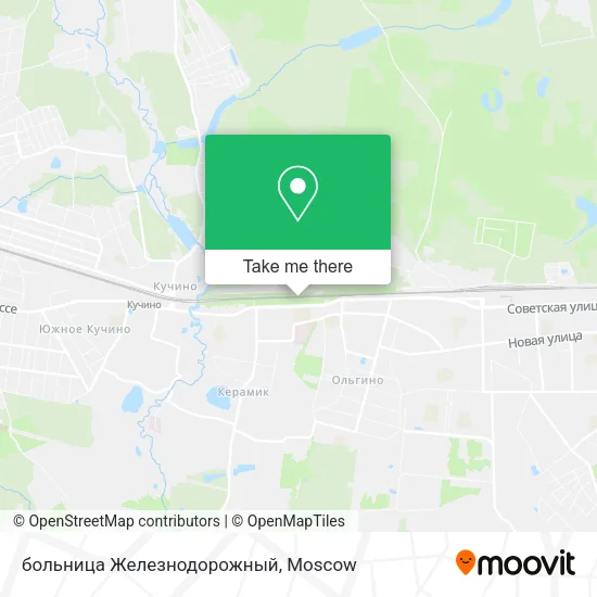 больница Железнодорожный map