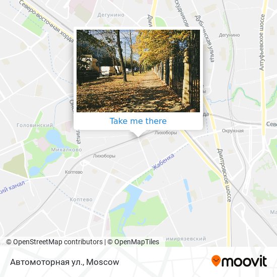 Автомоторная ул. map