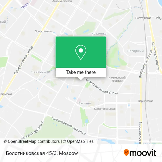 Болотниковская 45/3 map