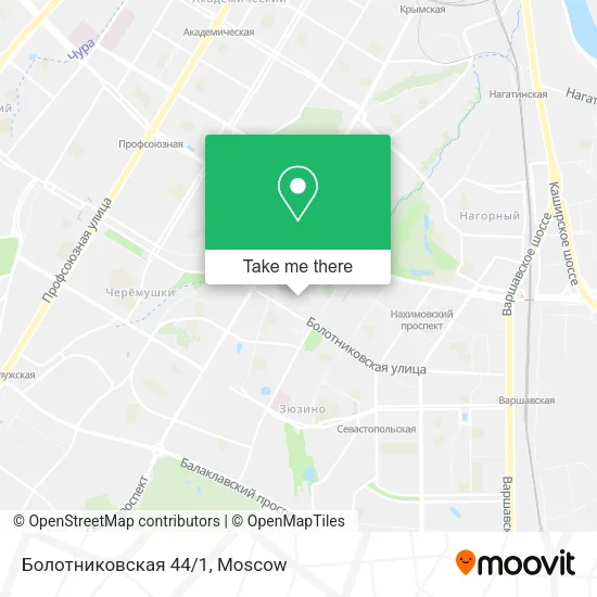 Болотниковская 44/1 map