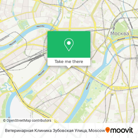 Ветеринарная Клиника Зубовская Улица map